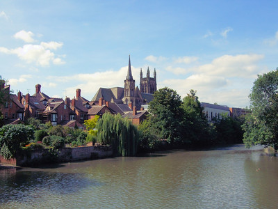 Leamington Spa view from river